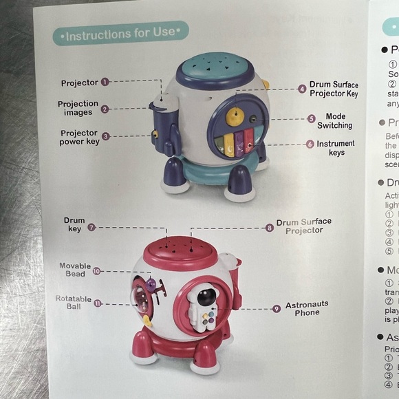 Space Capsule Activity Cube - Blue Musical Toy - Picture 8 of 9